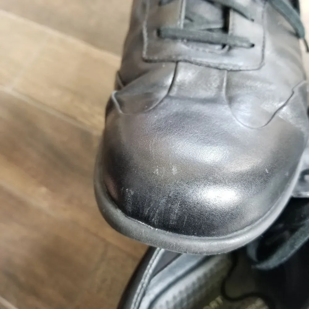 Rockport Mens adiprene black dress shoes size 10M leather